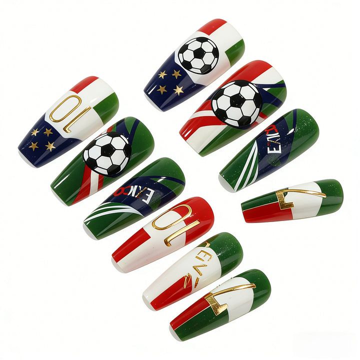 Sporty Nail Art Design Bowlift