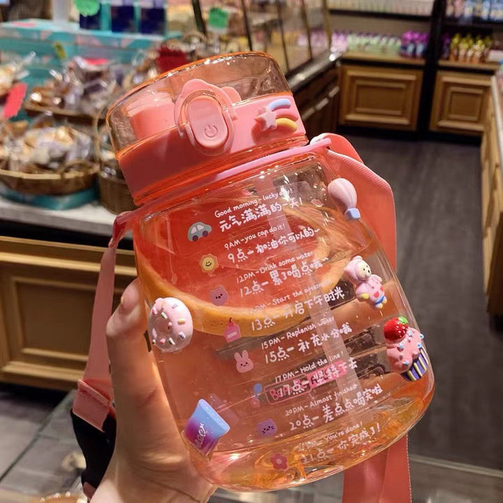 Ladies Playful Water Bottle with Animal Design Bowlift