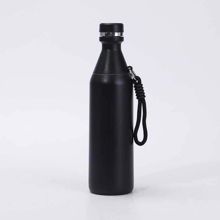 Ladies insulated drinking bottle with practical carrying strap Bowlift