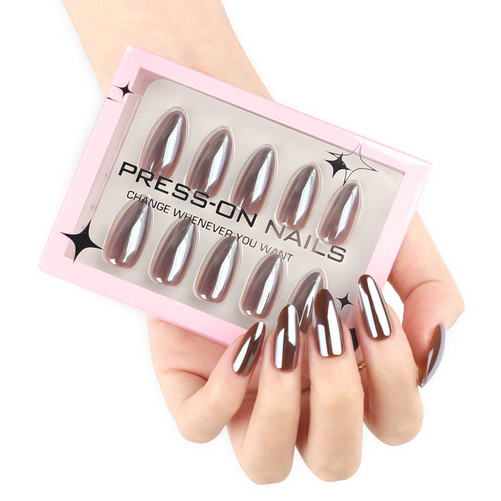 Artificial press-on nails with glossy finish Bowlift
