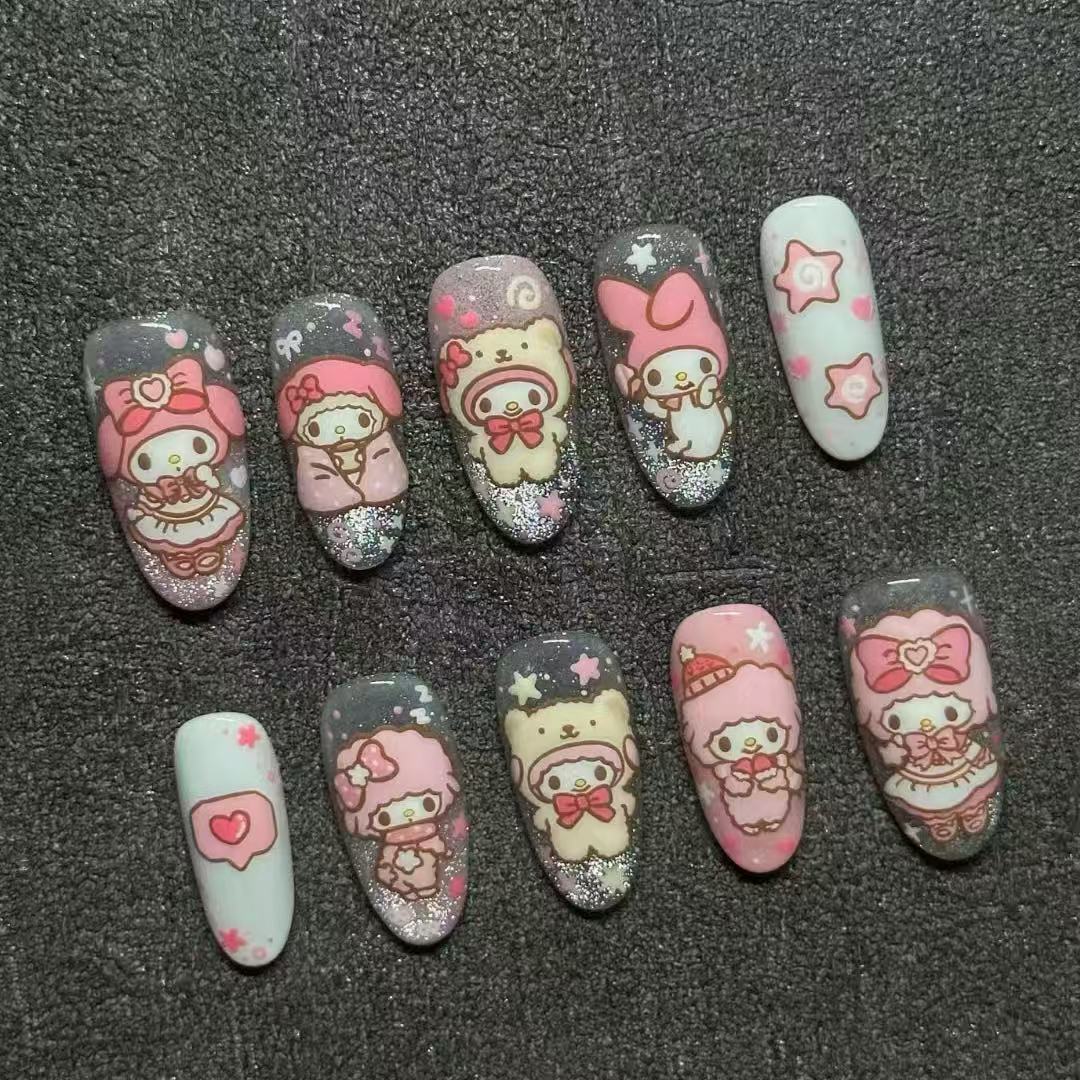 Glamorous Gel Nail Art Extensions Bowlift