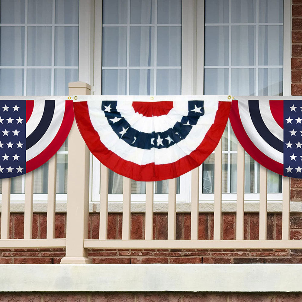 Unisex nan patriotic flag-style outdoor windsock streamer with reinforced ripstop fabric Bowlift