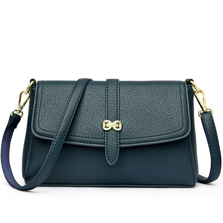 Elegant Faux Leather Crossbody Bag Bowlift