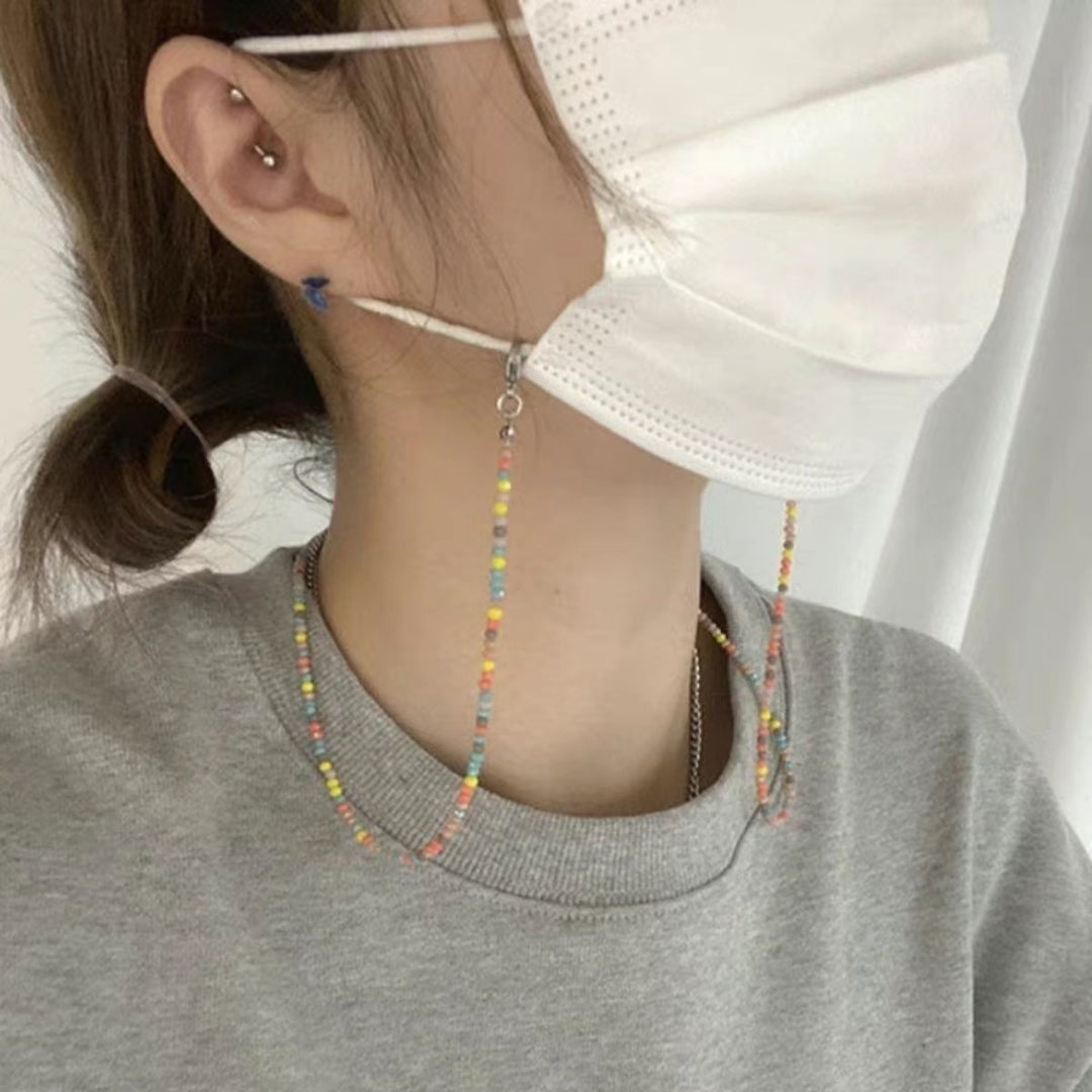 Colorful Bead Glasses Holder Chain Bowlift