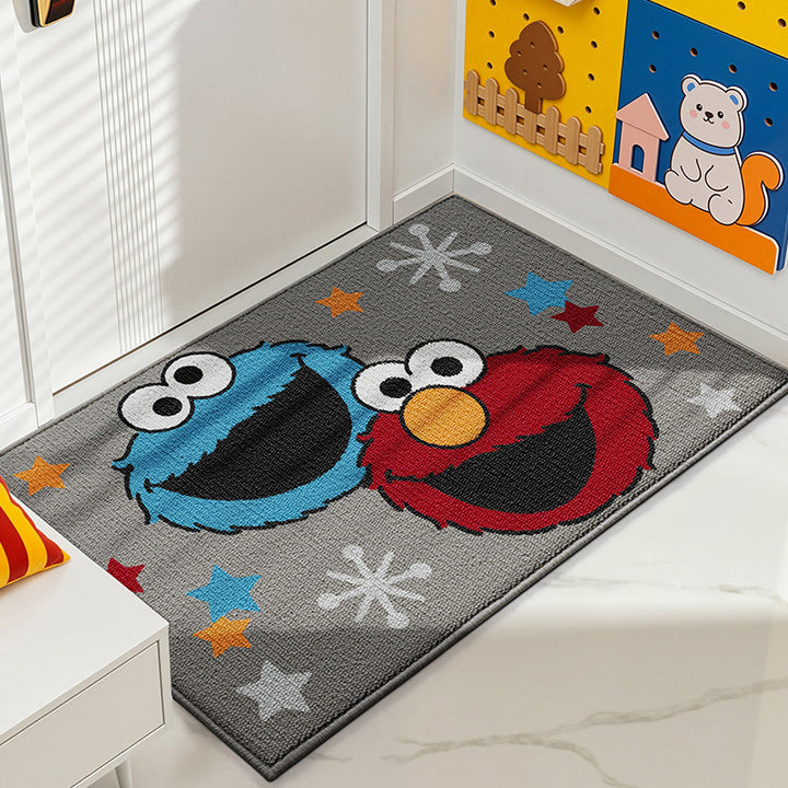 Playful Cartoon Character Area Rug Bowlift