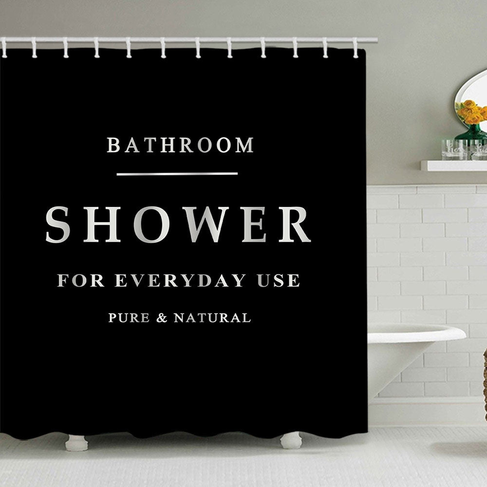 Minimalist Shower Curtain Bowlift