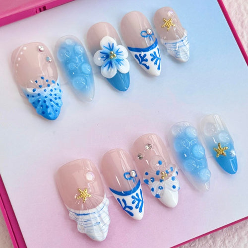 Artistic Decorative Press-On Nails Collection Bowlift