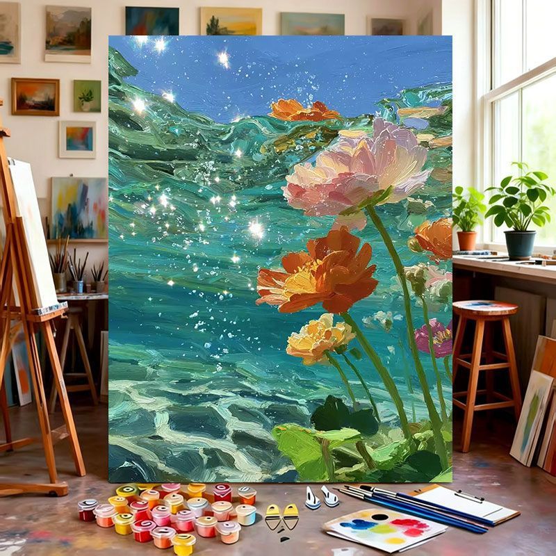 Floral Art Canvas Bowlift