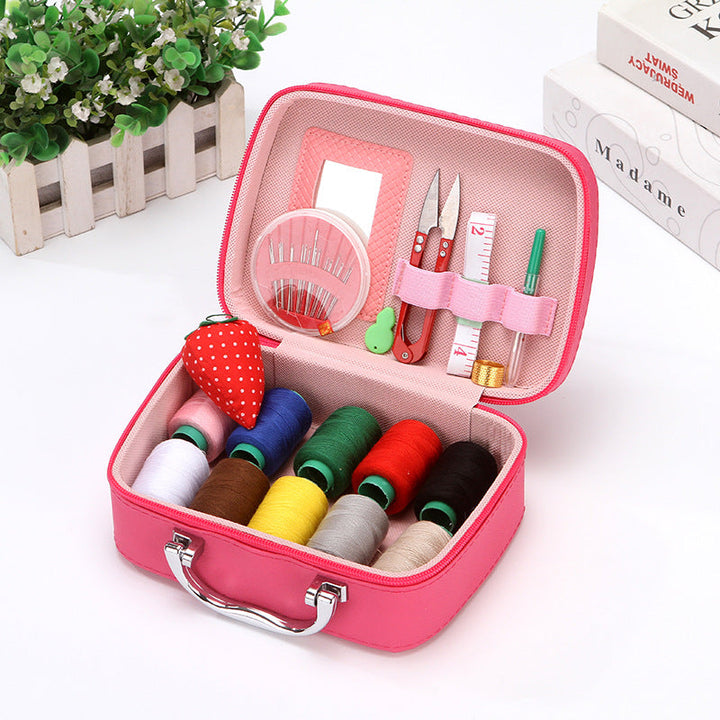 BowLift | CraftVault Portable Sewing Kit in Faux Leather Case