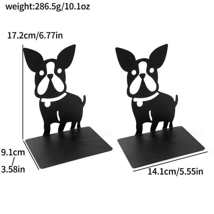 Decorative Dog-Themed Bookends