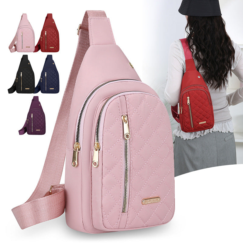 Quilted One-Shoulder Sling Bag Bowlift