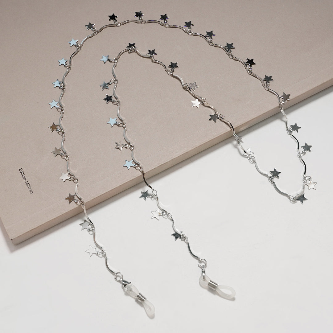 Star-Embellished Eyewear Chain Bowlift