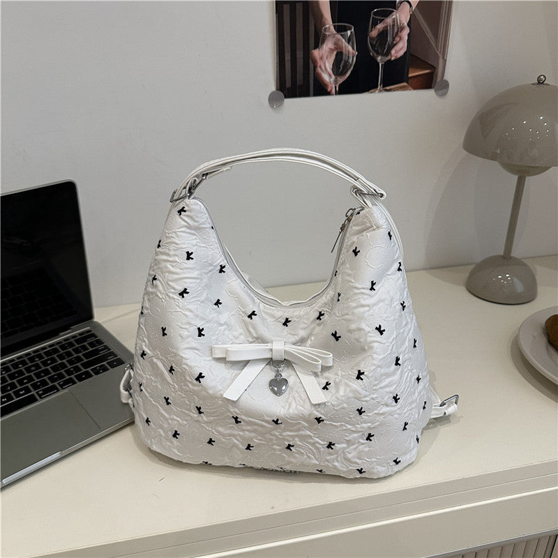 Stylish Quilted Shoulder Bag Bowlift