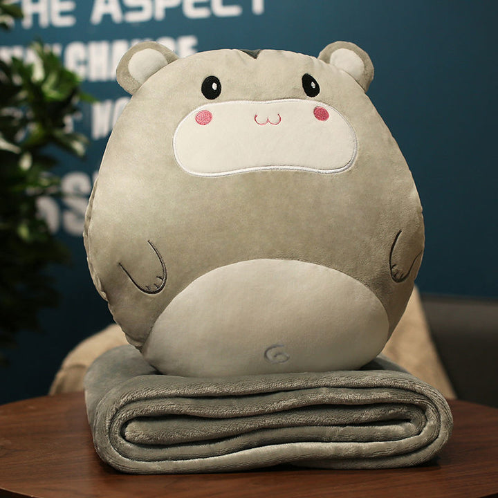Plush carrot cushion and blanket set Bowlift
