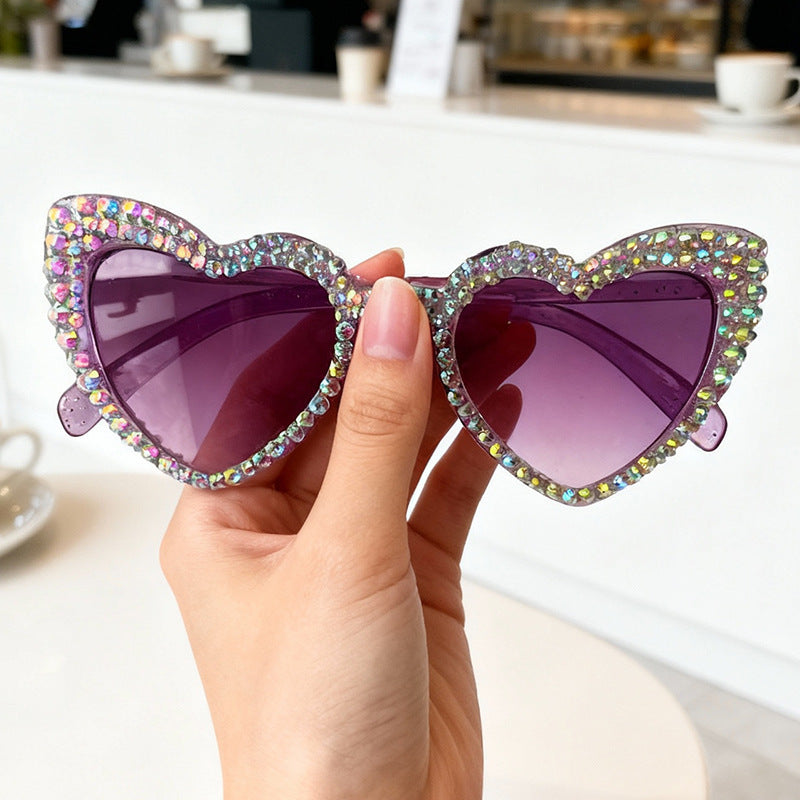 Heart-Shaped Pearl-Detail Sunglasses Bowlift
