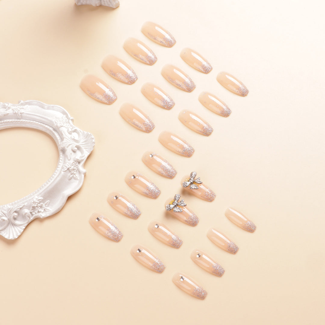 Sparkling Glitter Press-On Nail Tips Bowlift