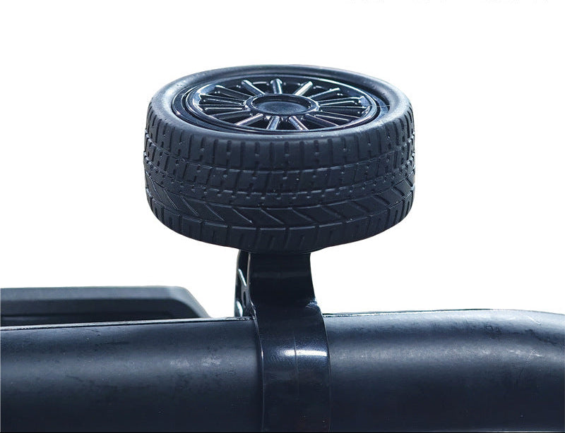 novelty wheel-shaped bicycle bell with adjustable handlebar clamp Bowlift