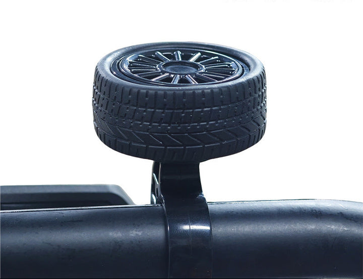 novelty wheel-shaped bicycle bell with adjustable handlebar clamp Bowlift