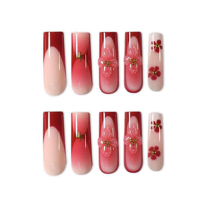 Elegant Floral Nail Art Design Bowlift