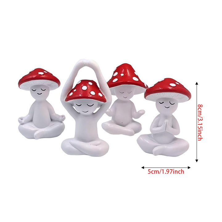 Playful Zen Garden Decor Figure Set Bowlift