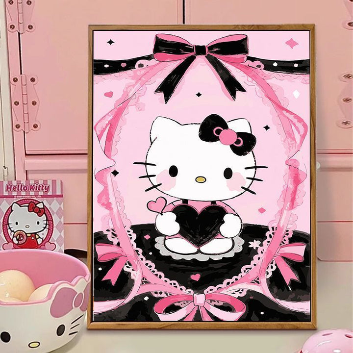 Hello Kitty-Themed Illustration Canvas Art Bowlift