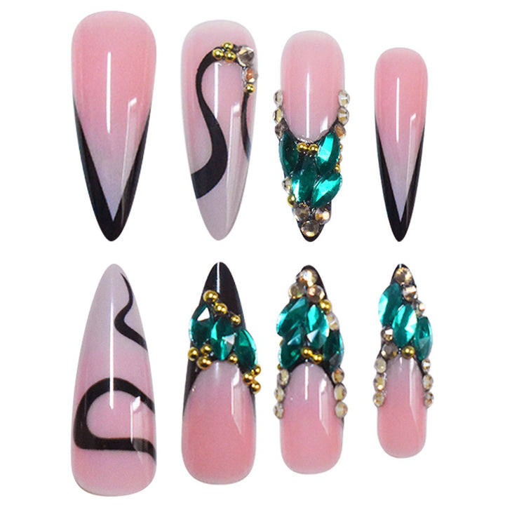Artistic Sculpted Press-On Nail Extensions Bowlift
