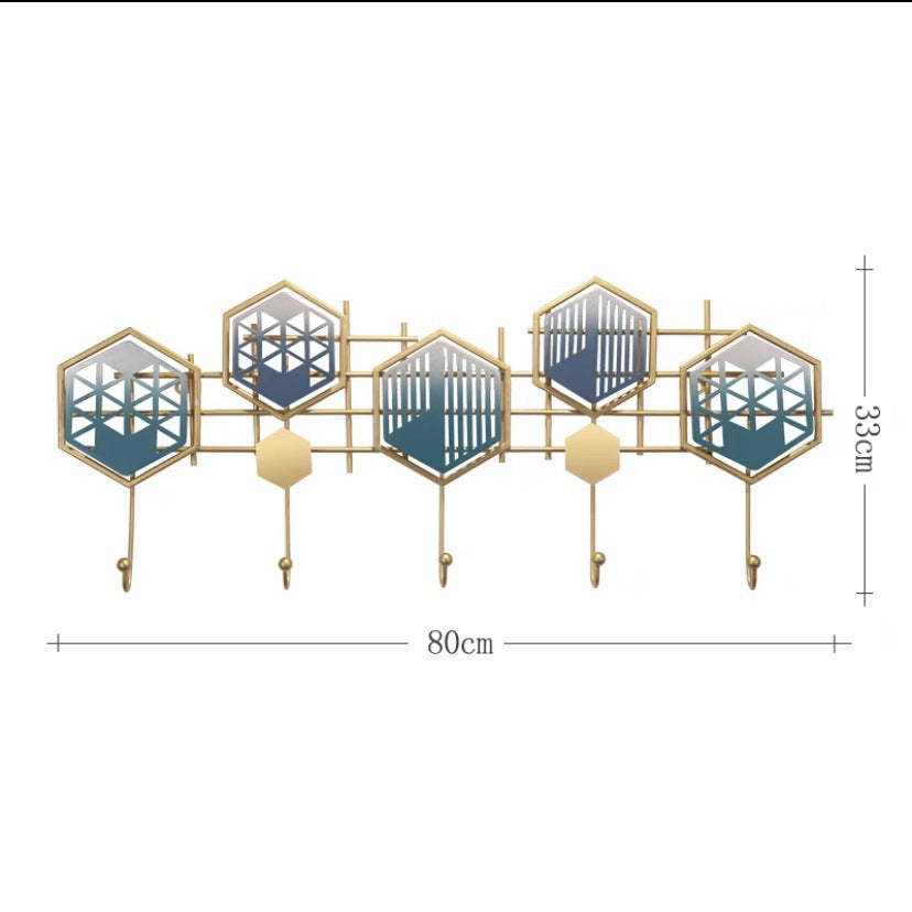 Decorative Leaf Wall Hook Rack Bowlift