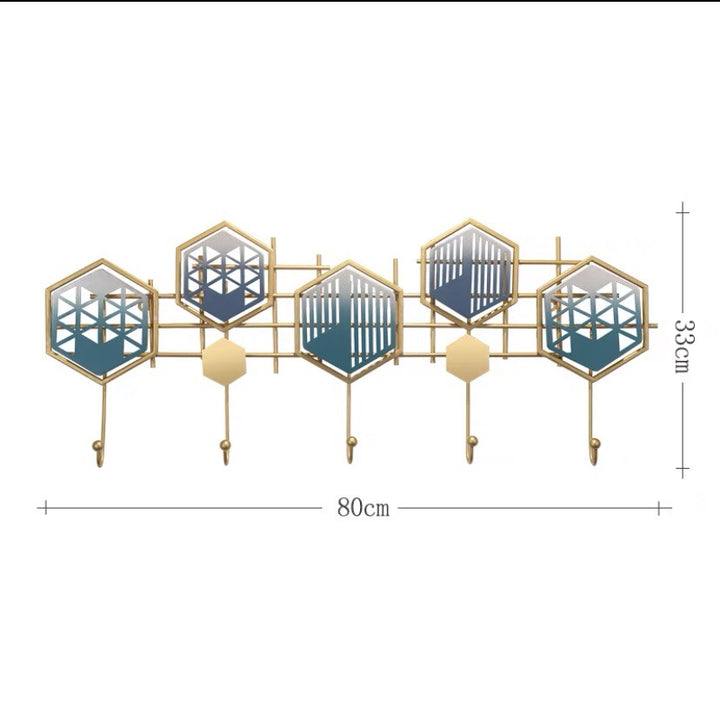 Decorative Leaf Wall Hook Rack Bowlift