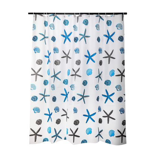 Coastal-Inspired Shower Curtain Bowlift