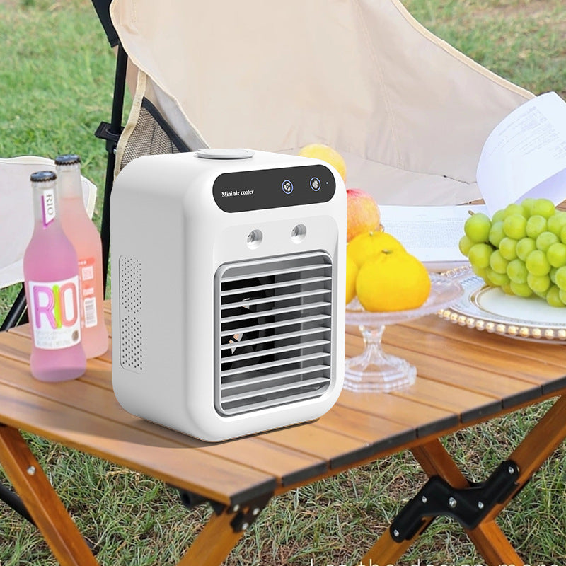 Unisex compact portable air cooler desktop device with USB connection and water container Bowlift