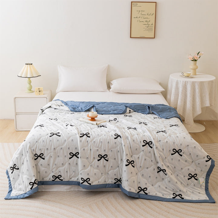 Women Cozy Blanket with Playful Bow Design Bowlift