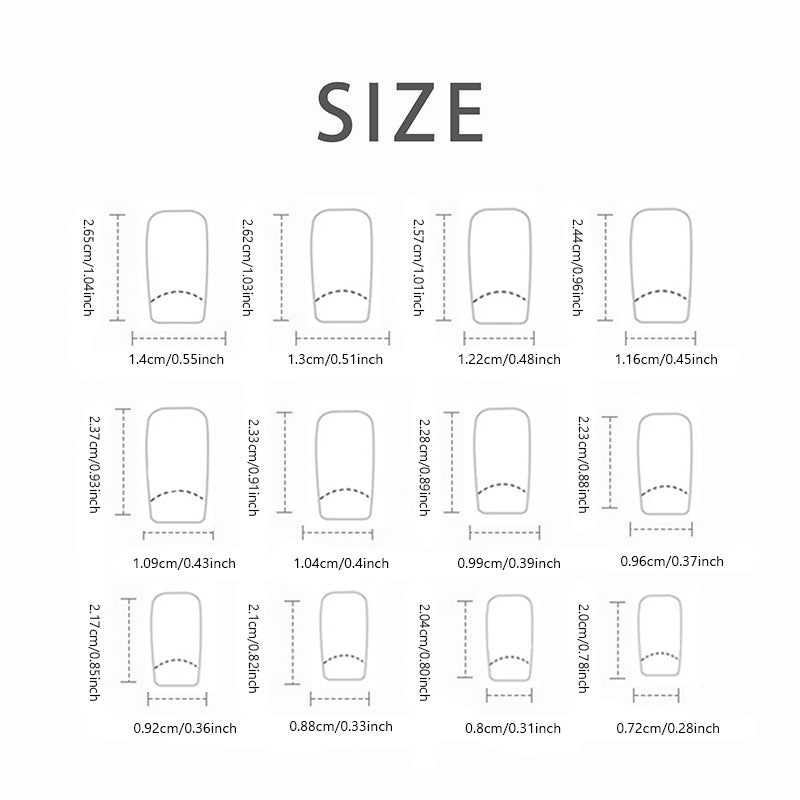 Artistic Design Press-On Nail Set Bowlift
