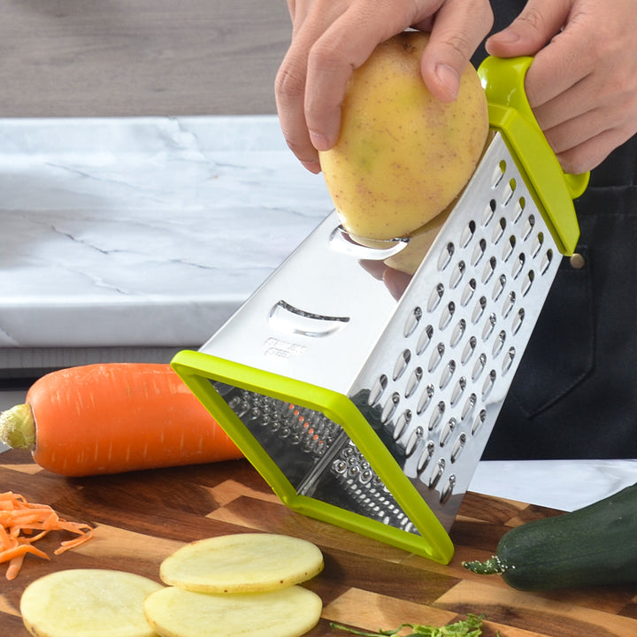 Ergonomic stainless steel cheese and vegetable slicer Bowlift