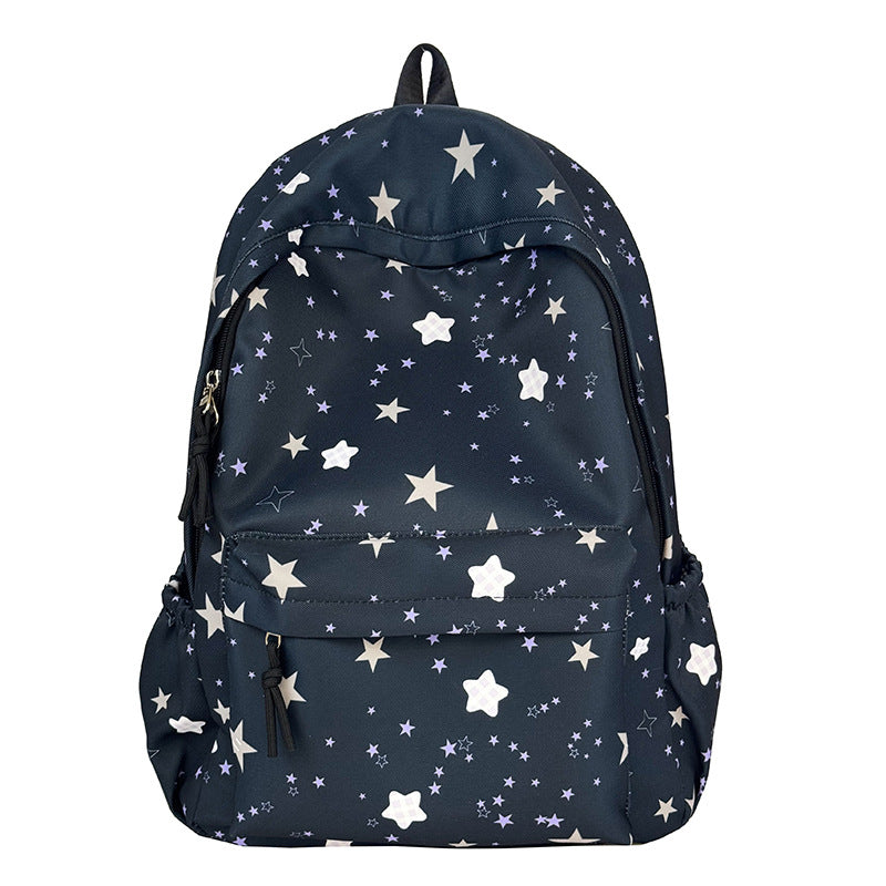 Star-Patterned Travel Backpack