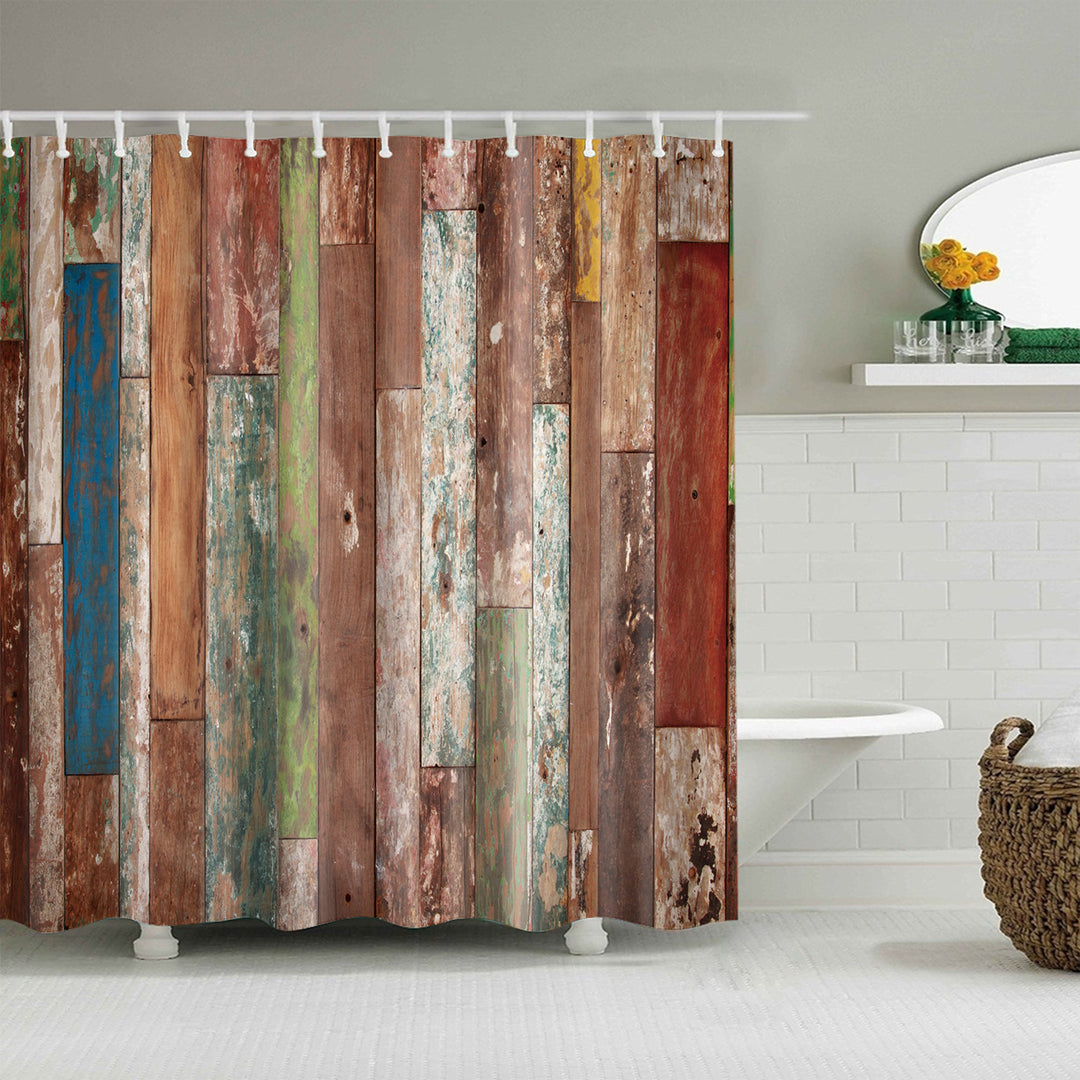 Floral Patterned Bathroom Shower Curtain Bowlift