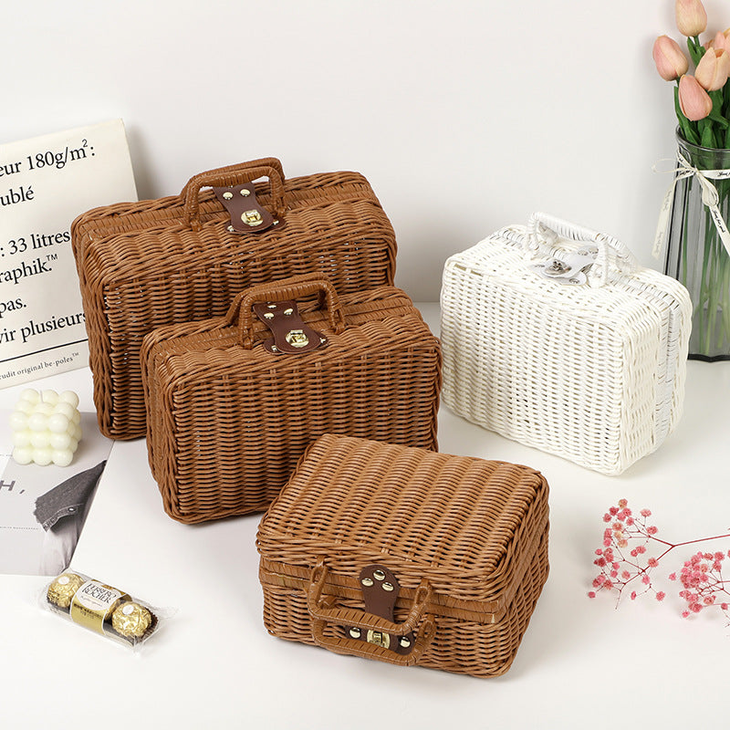 Decorative Woven Keepsake Box Bowlift