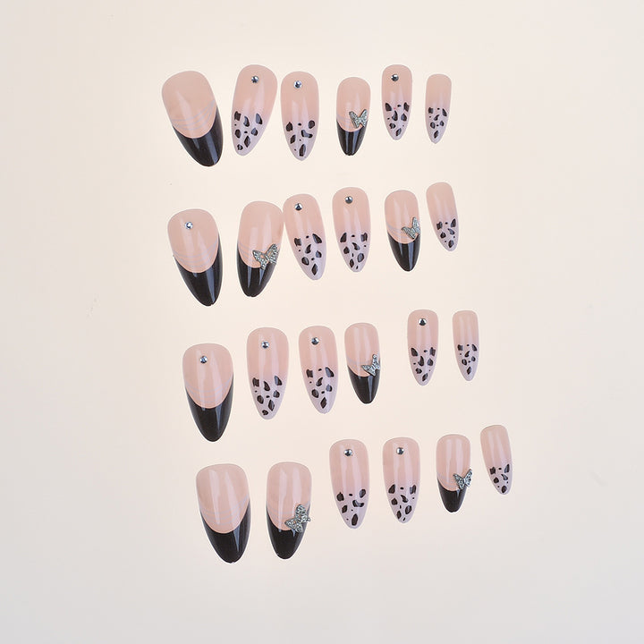 Artistic Press-On Nail Set with Elegant Designs Bowlift