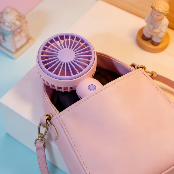 Women Portable USB Hand Fan with Flexibility Bowlift