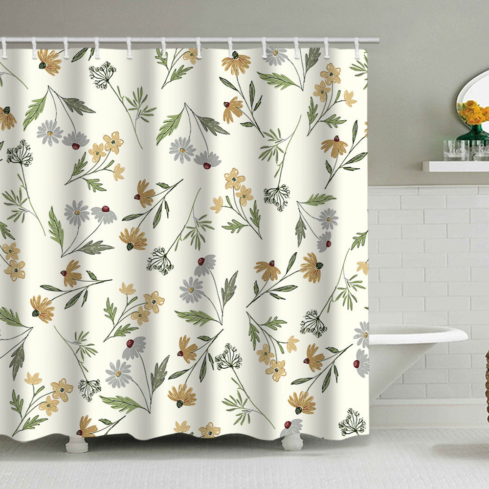 Floral Patterned Shower Curtain Bowlift 1784860161