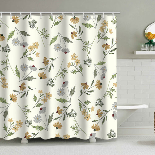 Floral Patterned Shower Curtain Bowlift 1784860161