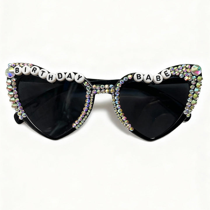 Birthday-Themed Heart-Shaped Sunglasses Bowlift