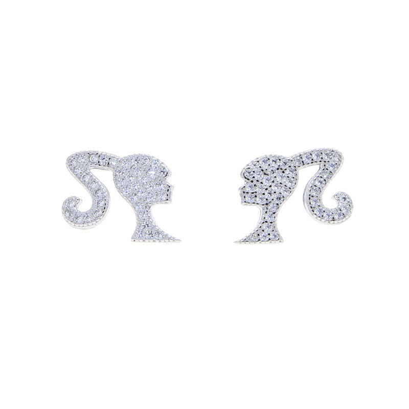 Heart-Shaped Glitter Earrings Bowlift