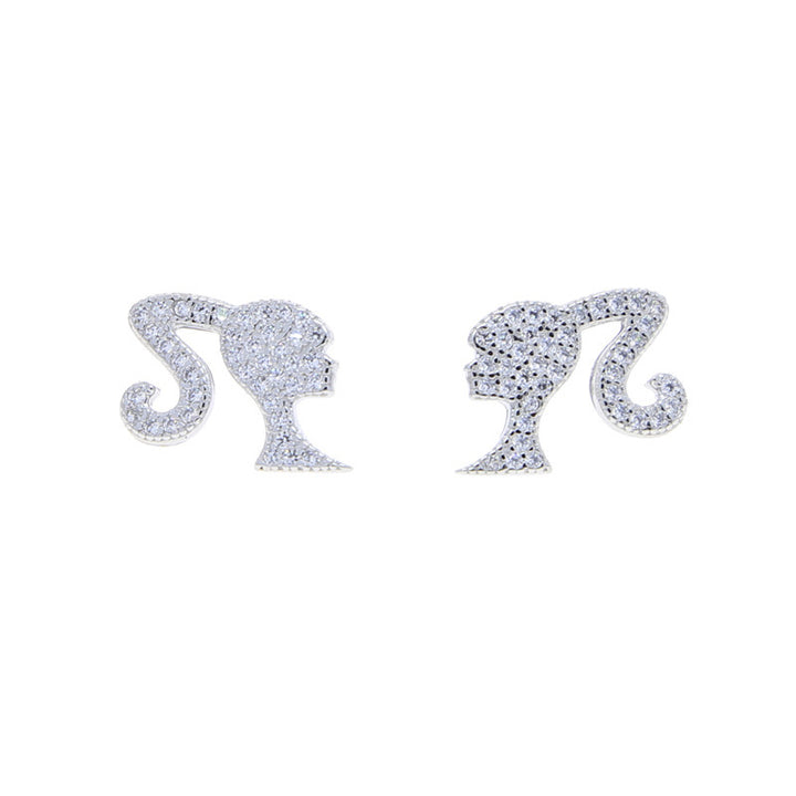 Heart-Shaped Glitter Earrings Bowlift