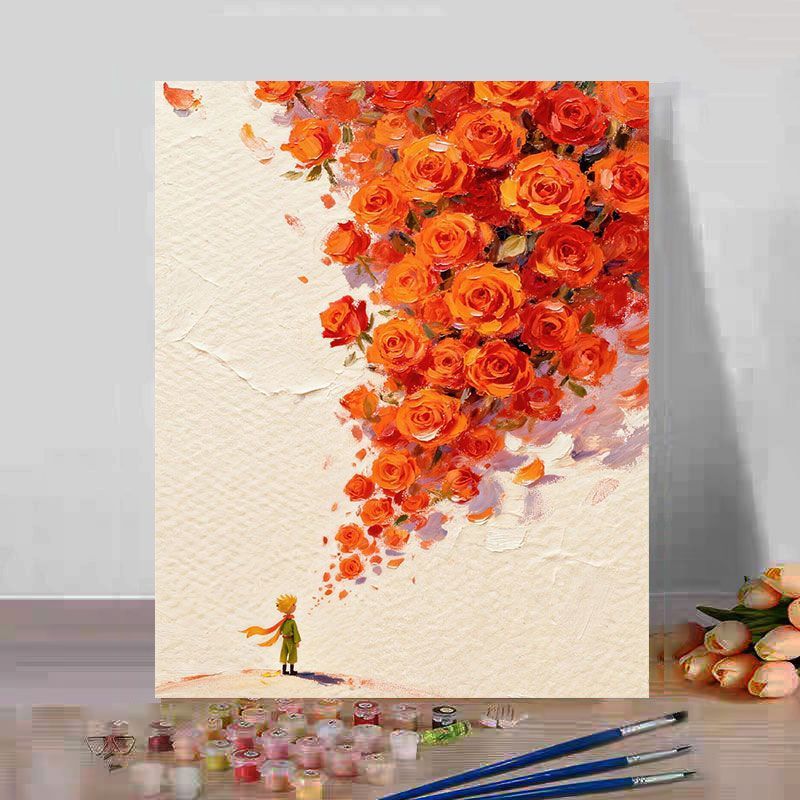 Floral Fantasy Art Canvas Print Bowlift