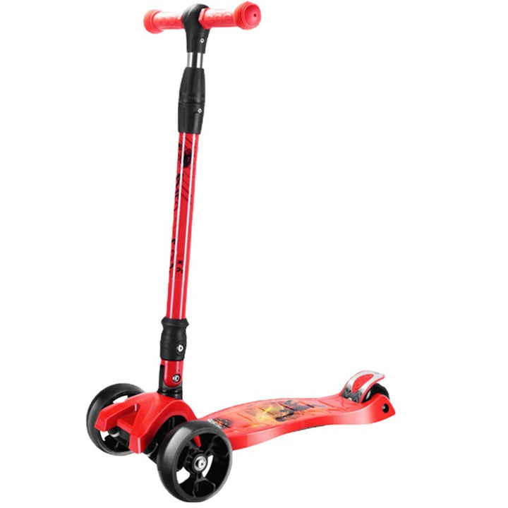 Foldable Light-Up Three-Wheel Scooter Bowlift