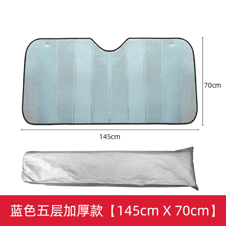 Unisex nan foldable car sunshade with reflective thermal insulation Bowlift