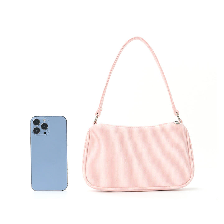 Fashionable shoulder bag with elegant ribbed design Bowlift
