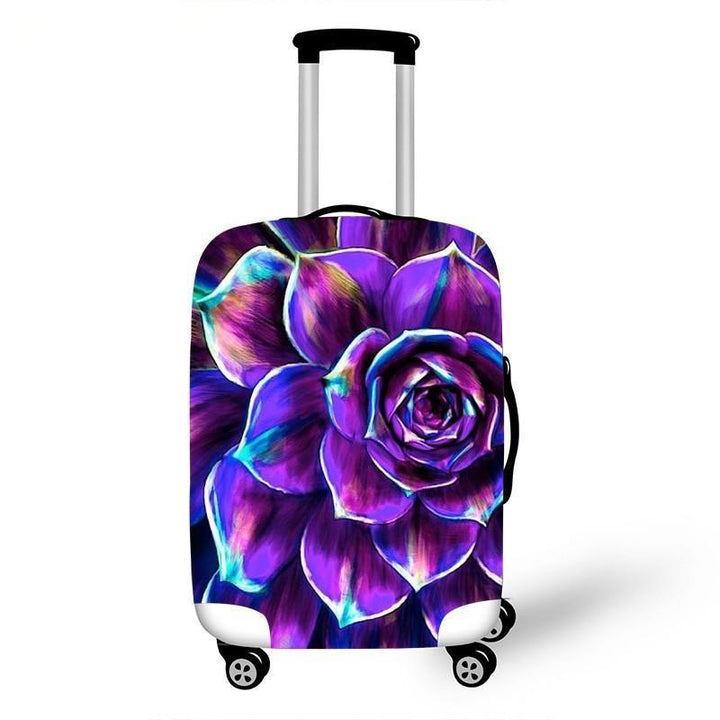 Women's hardshell travel suitcase with floral design Bowlift