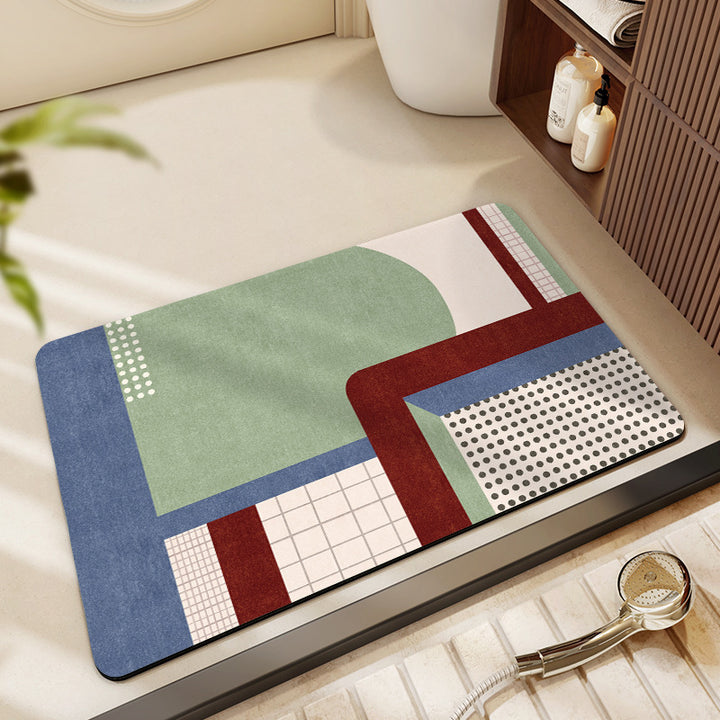 Decorative Bathroom Mat Bowlift