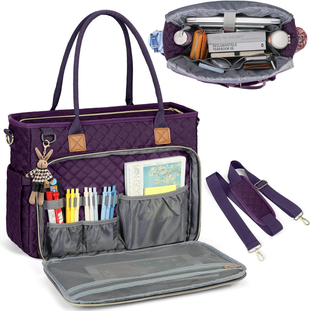 Padded Multi-functional Handbag with Organizer Bowlift